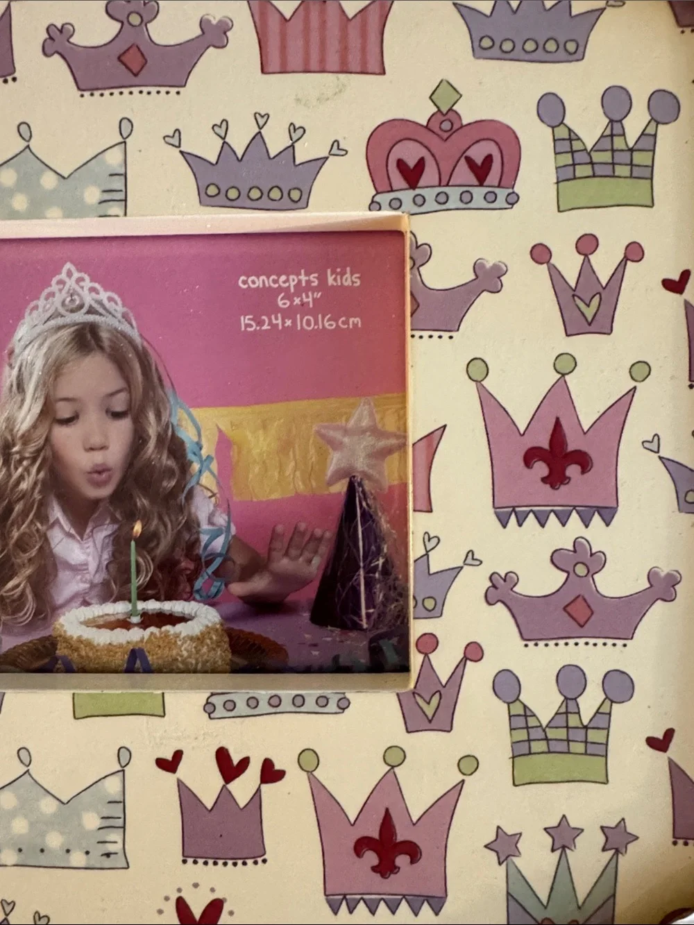 NEW Concepts Princess Crowns Girl’s Picture Frame  10” x 8.25”